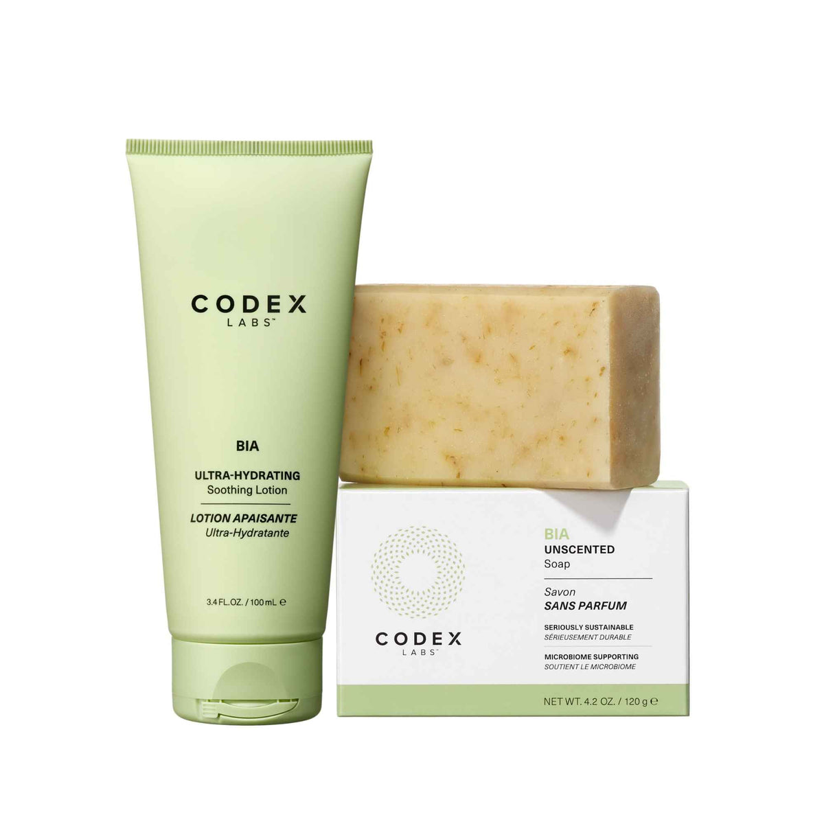 Skin Protectant Bundle - Eczema Relief Lotion & Unscented Glycerin Soap - BIA (Age: 3+ months)