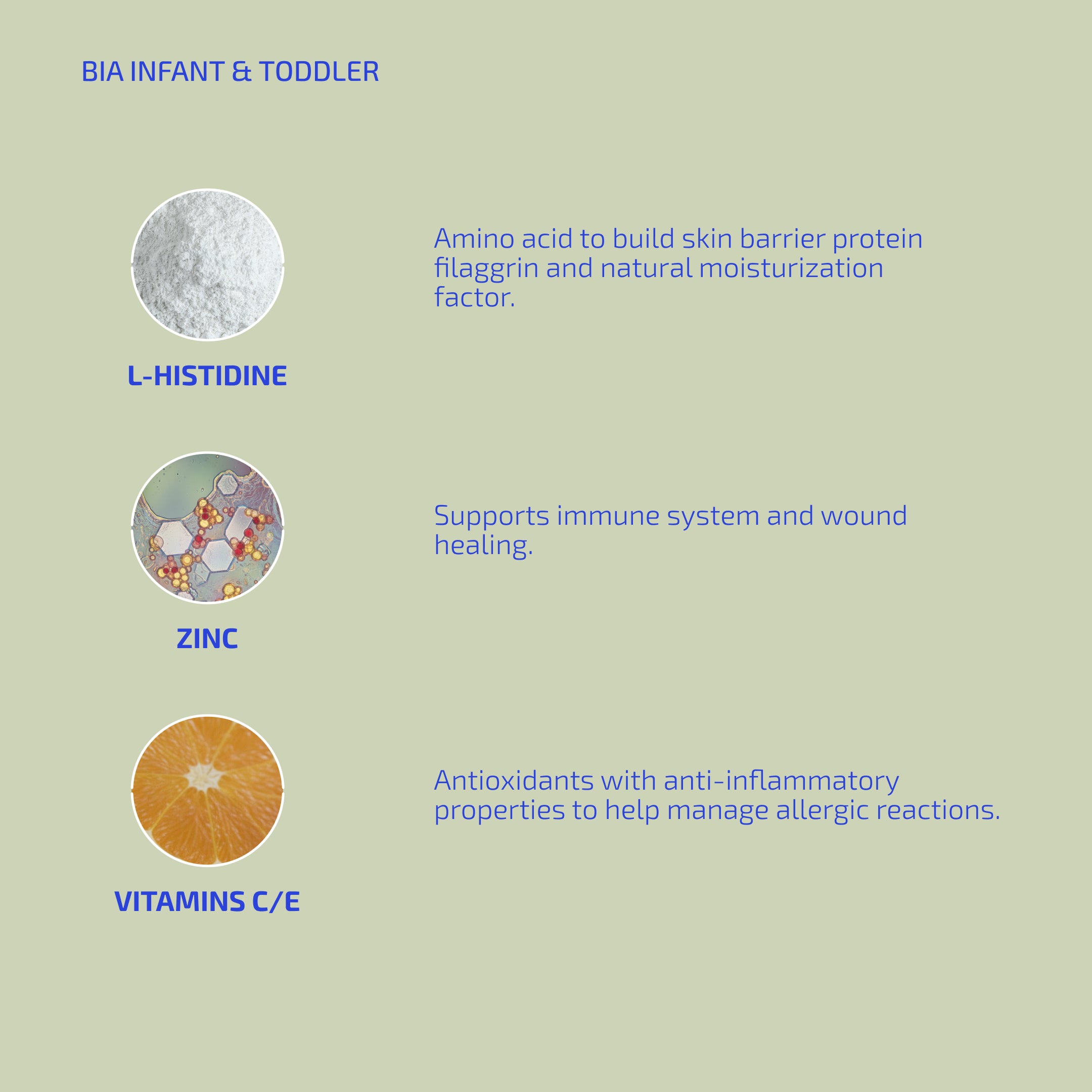 BIA Infant & Toddler Skin Barrier Support L-Histidine Dietary Supplement (Unflavored)