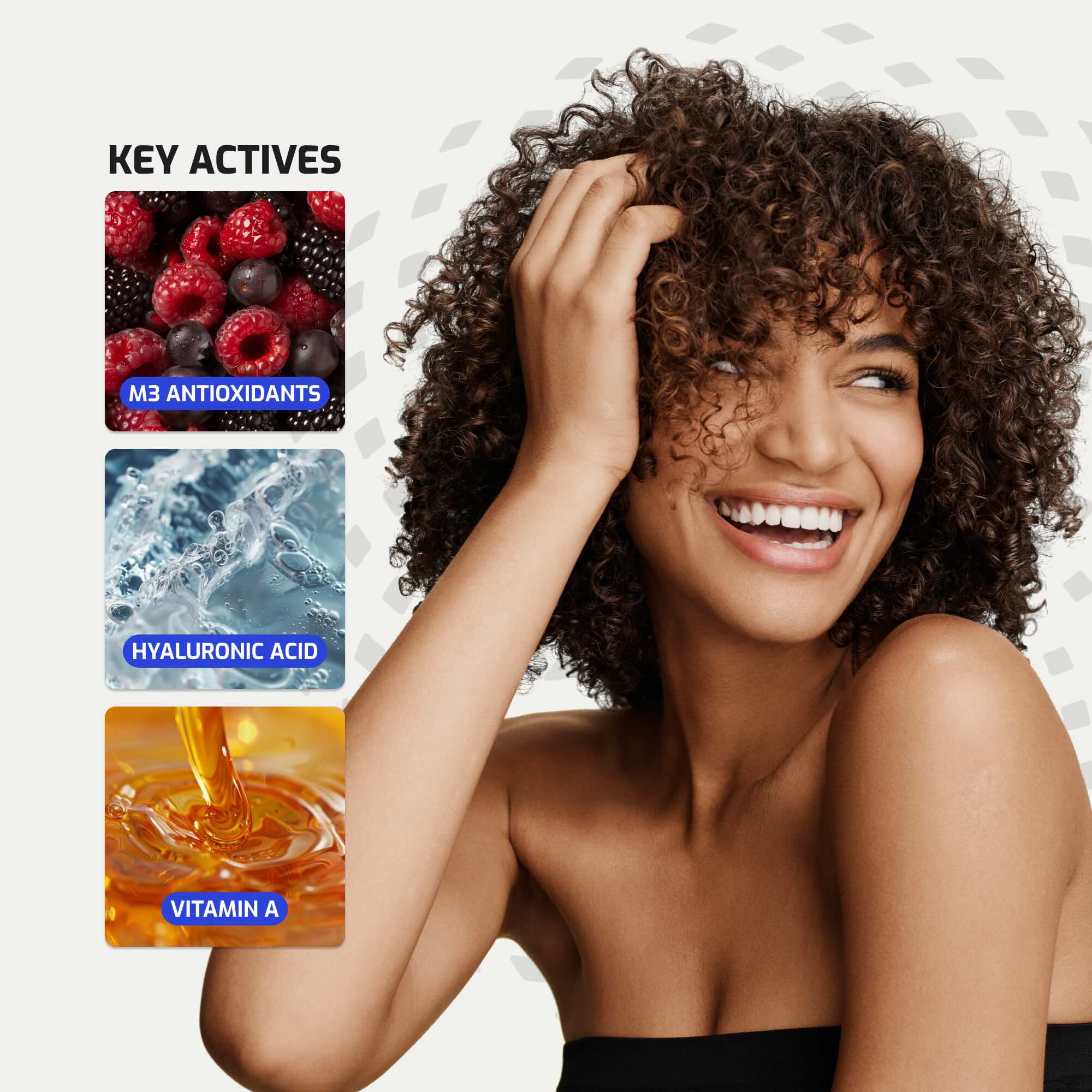 Antü Skin Barrier Moisturizer key actives infographic.